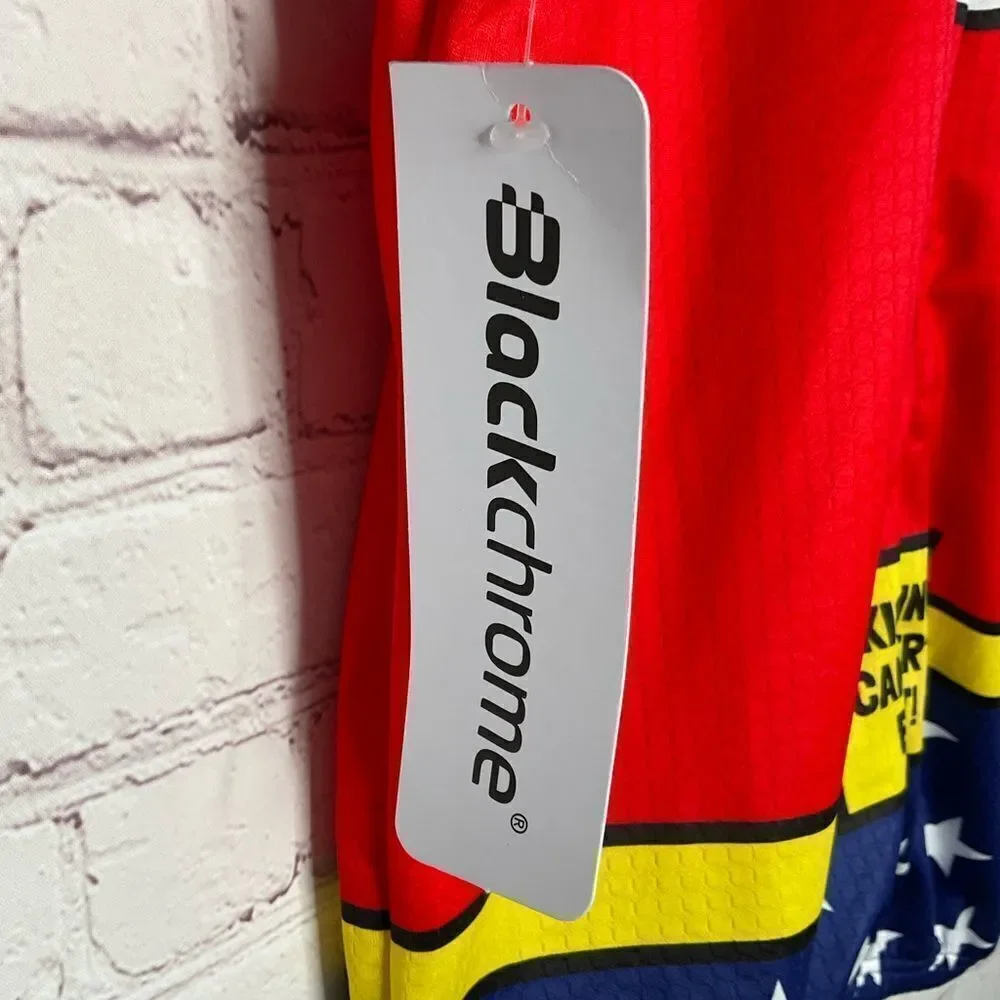 2021 Riding To Kick Cancer Cycling Jersey 2XL Red Yellow By Blackchrome.‎